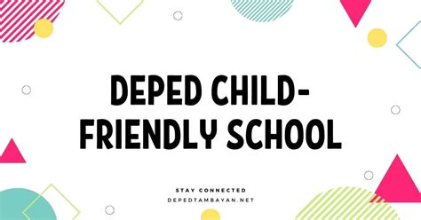 child friendly school poster deped